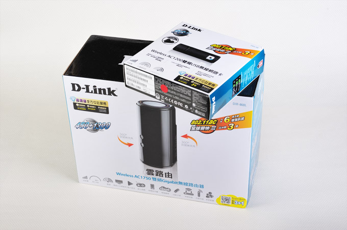 《D-Link Dir-868L》內藏六根天線圓筒造型無線分享器，360度收訊零死角