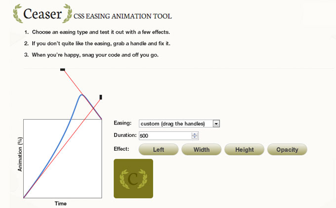 CSS教學－「CSS3動畫」Ceaser線上動畫產生器