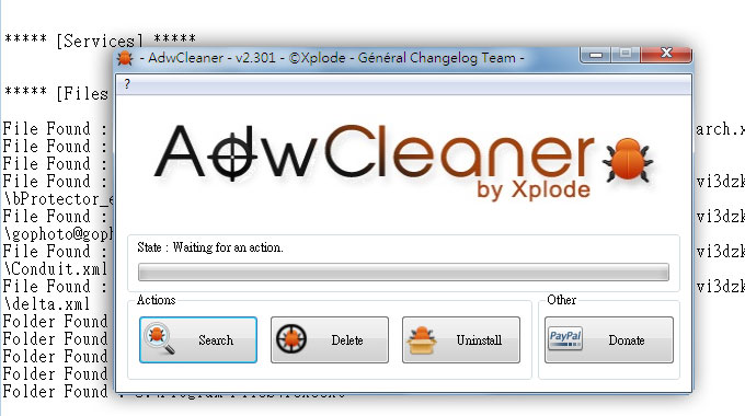 梅問題-電腦不求人－《AdwCleaner》徹底清除瀏覽器被綁架、惡意工作列、不定時出現廣告