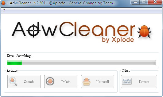 梅問題-電腦不求人－《AdwCleaner》徹底清除瀏覽器被綁架、惡意工作列、不定時出現廣告