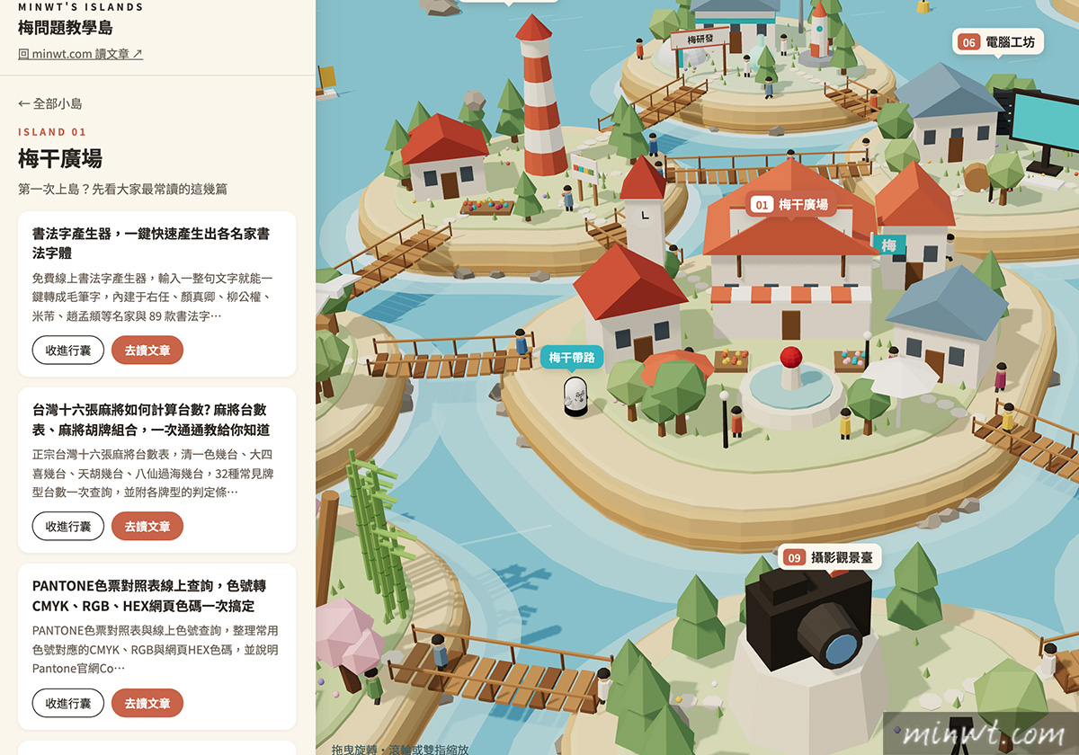 梅問題-用 AI 打造教學島 梅小人帶路