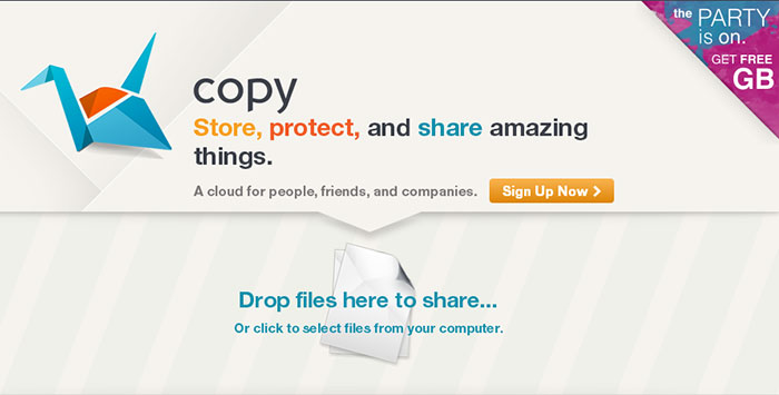 《COPY》免費雲端碟註冊就有5GB，推薦朋友註冊再加5GB (無上限)