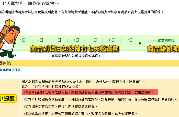 梅問題-梅生活-別讓你的權利睡著了「網路購物七天鑑賞期」