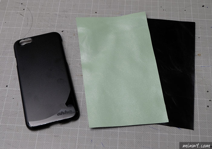 梅問題－自製雙色手縫iPhone6手工真皮保謢殼