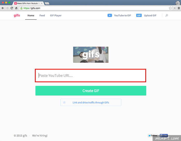 梅問題-Gifs線上將youtube影片轉成Gif動畫並分享於臉書塗鴉牆上