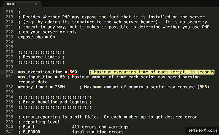 梅問題－解決MAMP的phpmyadmin匯入資料庫32MB限制