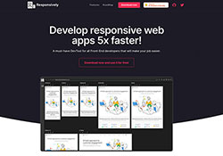 Responsively.app 自適應網頁檢測工具，不但可預覽畫面還能檢查網頁元素與擷取畫面