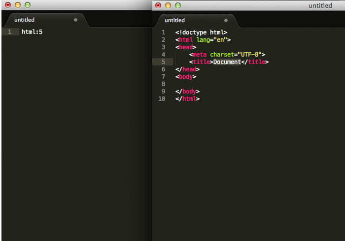 《Sublime Text外掛》Emmet&HTML Boilerplate二隻外掛，讓你快速產生HTML5網頁範本