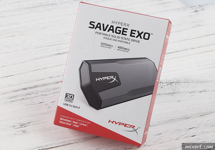 梅問題－[開箱] HyperX SAVAGE EXO 高速TYPE-C固態隨身硬碟，為Macbook硬碟再作擴充