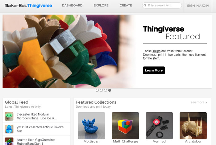 《Thingiverse》免費開放式3D模型資源庫任你抓