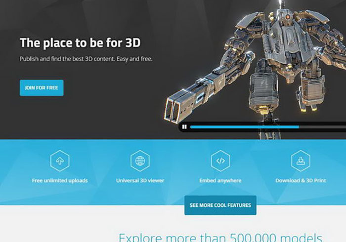 Sketchfab 讓你的3D作品能撥放&預覽於臉書