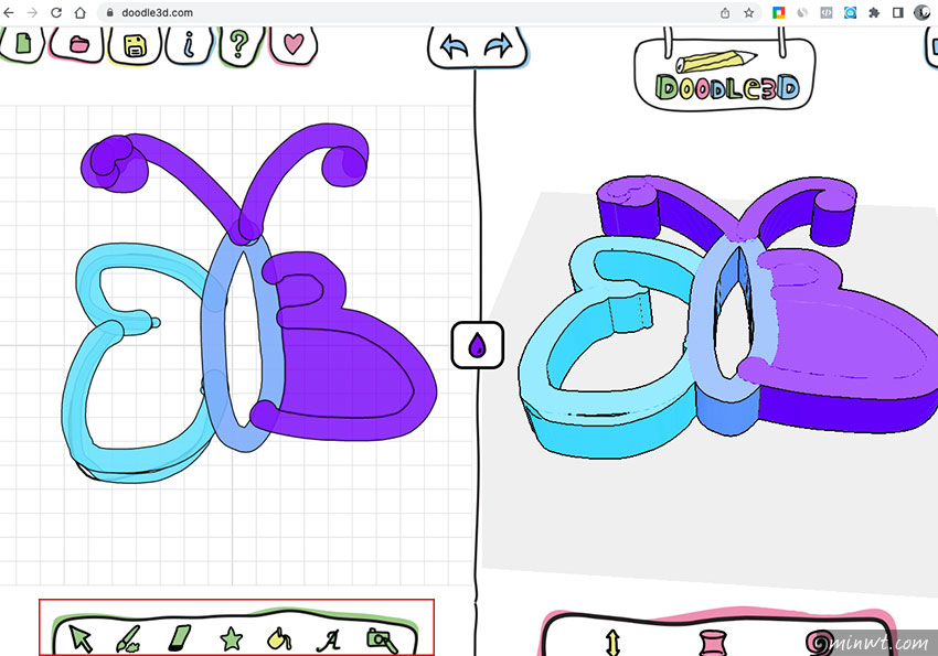 梅問題-Doodle3D 小朋友專用的3D建模軟體，甚至還可輸出3D印表機的列印STL檔