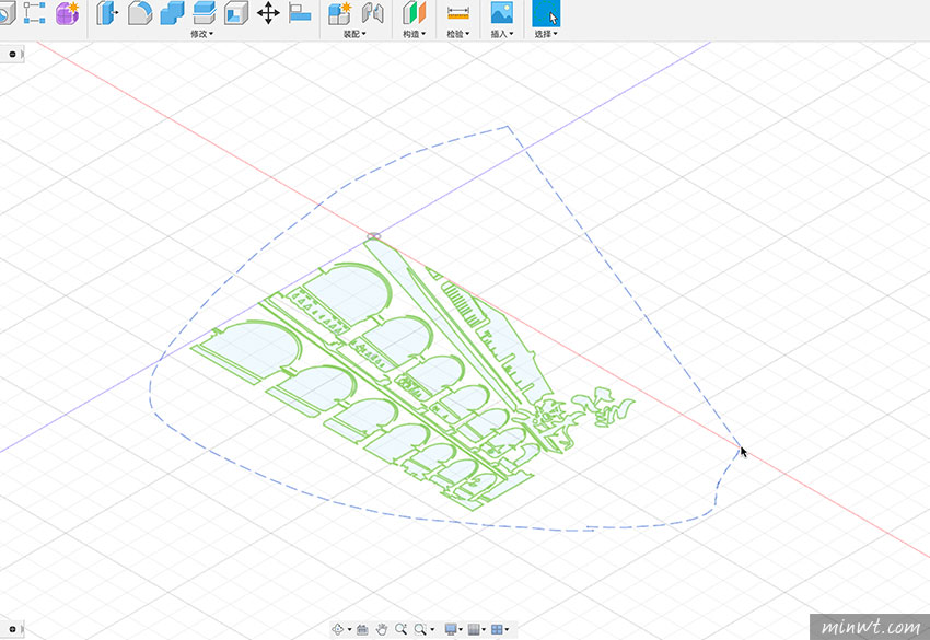 梅問題-3D印表機自製有筆觸效果的風景印章