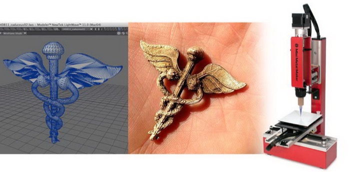 梅問題-3D列印-3D Mini Metal Maker金屬列印-自創飾品不是夢
