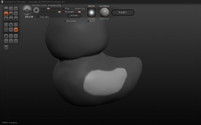 梅問題－免費3D版液化軟體《sculptris》輕鬆創作出聖誕版黃金小鴨