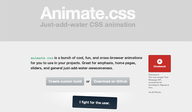 《CSS3 Animate動畫模組》隨套隨用搭配jQuery效果更佳
