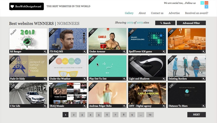 TOP 10 CSS Awards Website bestwebdesignaward