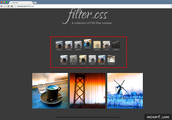 梅問題－《CSS Filter濾鏡模組》免PS!立即將照片套用不同的色彩風格