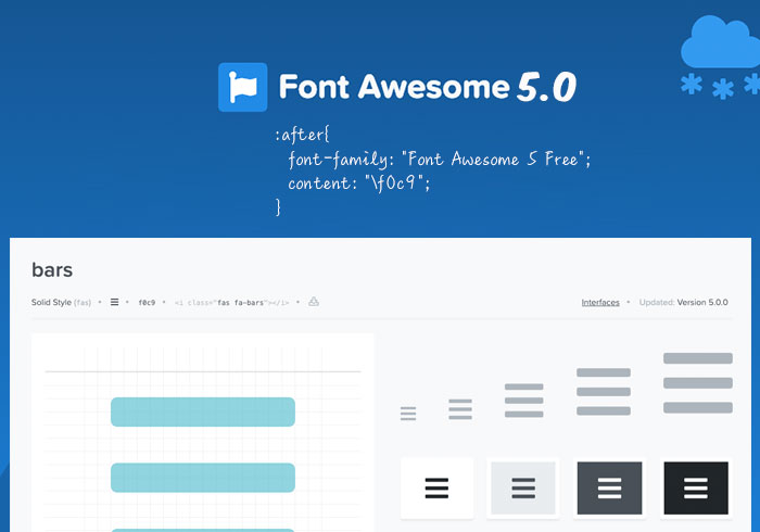 [教學] 將新版FontAwesome5.0的圖示，引用到專案中的CSS裡