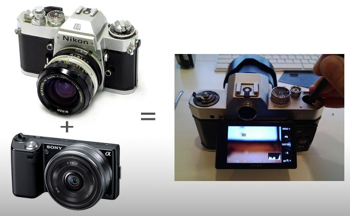 梅問題-攝影器材DIY-《經典再現》古董相機變數位相機
