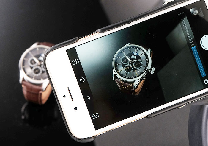 「手機攝影-飾品」多燈拍出奢華時尚的三眼腕錶