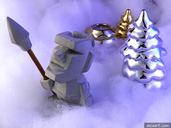 梅問題－「手機商品攝影-12」濾色片拍出聖誕氣氛的電鍍聖誕樹造型的蠟燭