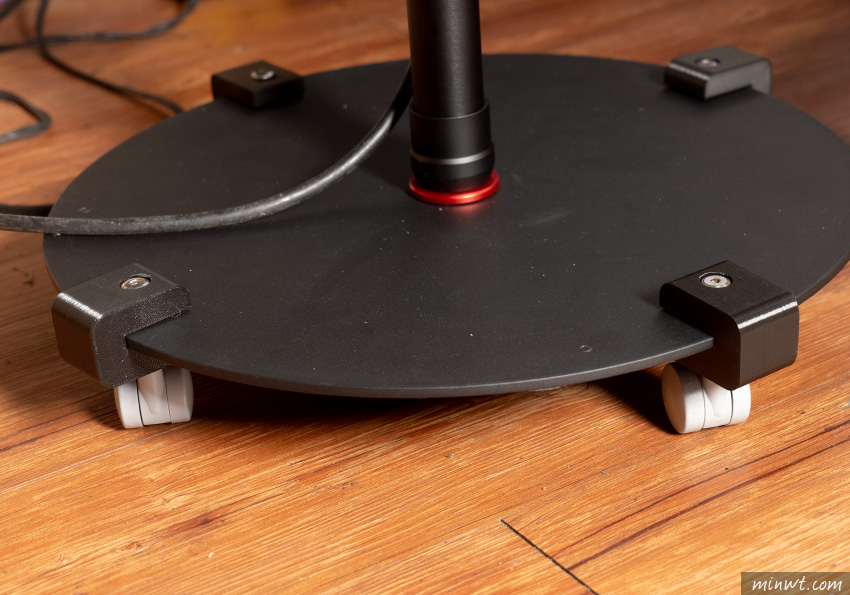 梅問題-IFOOTAGE RB-A400 圓形底座腳架加輪胎移動超方便