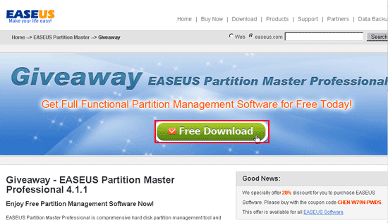 梅問題-硬碟分割工具-EASEUS Partition Master專業版免費下載使用-晚了就沒啦!
