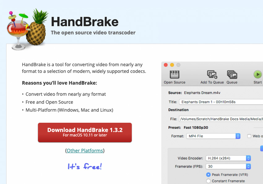 HandBrake 跨平台免費影片壓縮器，壓縮後還能保有清晰畫質