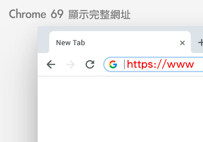 梅問題－Google Chrome 69版也可顯示完整的網址名稱