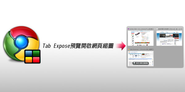[PC]Tab Expose預覽Chrome目前開啟的網頁縮圖