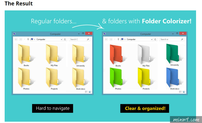梅問題－Folder Colorizer 自訂資料夾顏色，讓尋找資料更方便