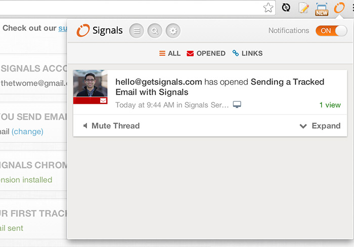 《Signals》讓Gmail也支援「已讀回條」確認信件對方是否已讀取