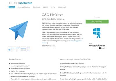 O&O FileDirect 免上傳，直接點對點傳送大檔給朋友