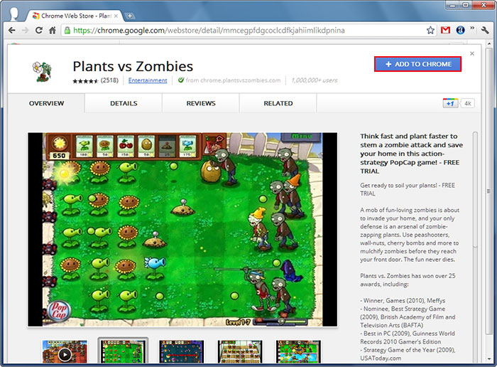 梅問題－Plants vs Zombies植物打殭屍Chrome版