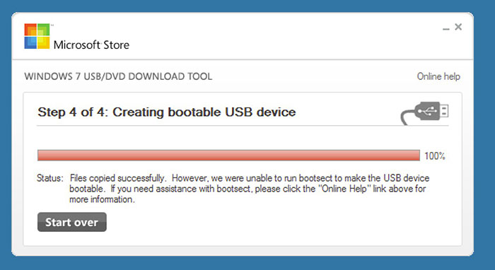 梅問題－《 Windows USB/DVD Download Tool》微軟官方Windows的USB安裝隨身碟產生器