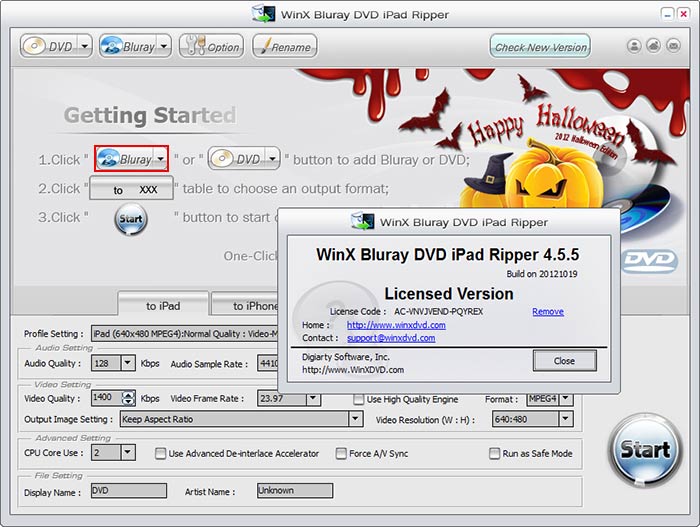 梅問題-影音轉檔工具－WinxDVD二套影音轉檔(WinX HD Video Converter/WinX Bluray DVD iPad Ripper)萬聖節大方送