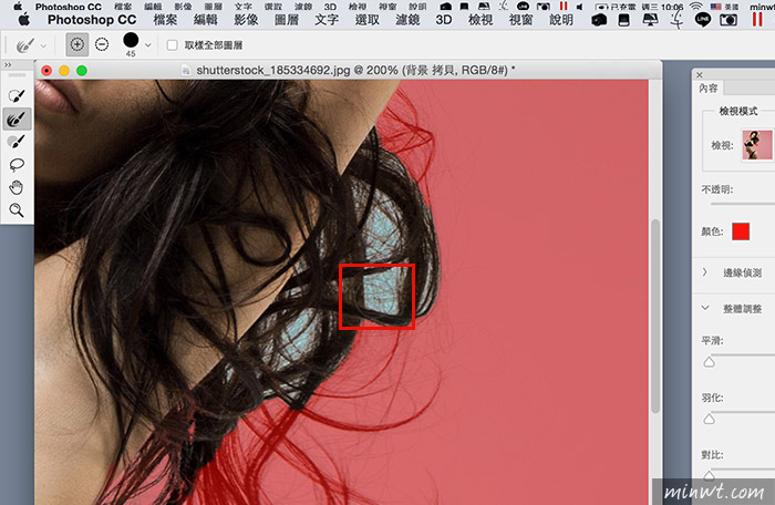 梅問題－Photoshop CC 2015.5限定!免外掛內建去背功能大進化，複雜的髮絲也能輕鬆搞定