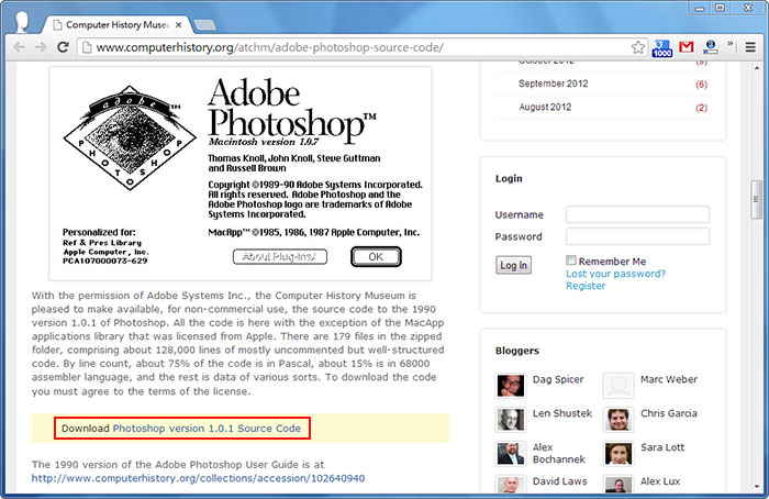 梅問題－Adobe官方公佈Photoshop原始碼