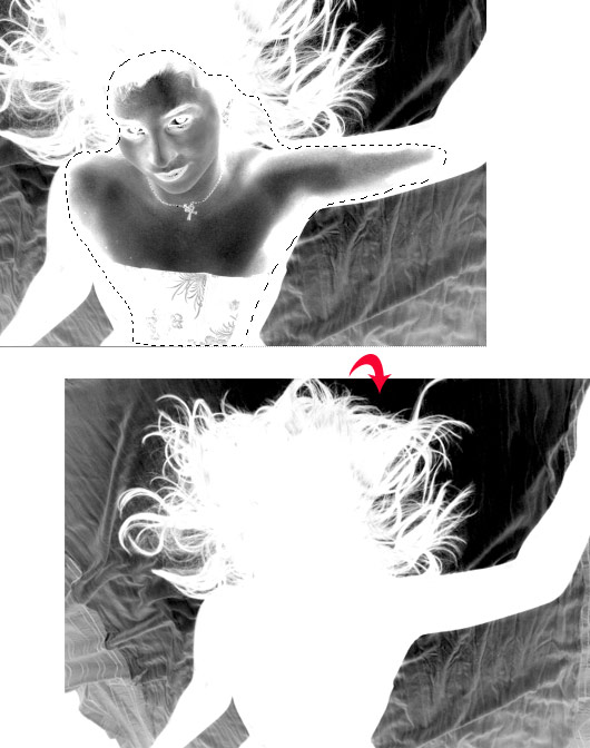 梅問題-photoshop教學-複雜背景頭髮去背