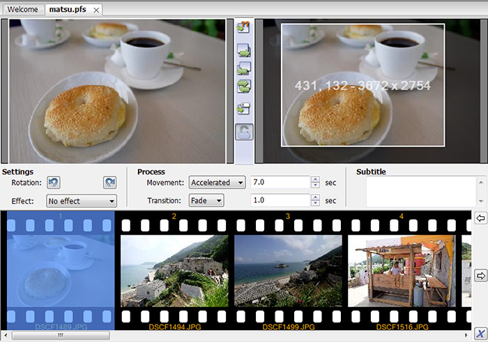 梅問題-PhotoFilmStrip 將照片變MV，可影片長度可自訂或依背景音樂