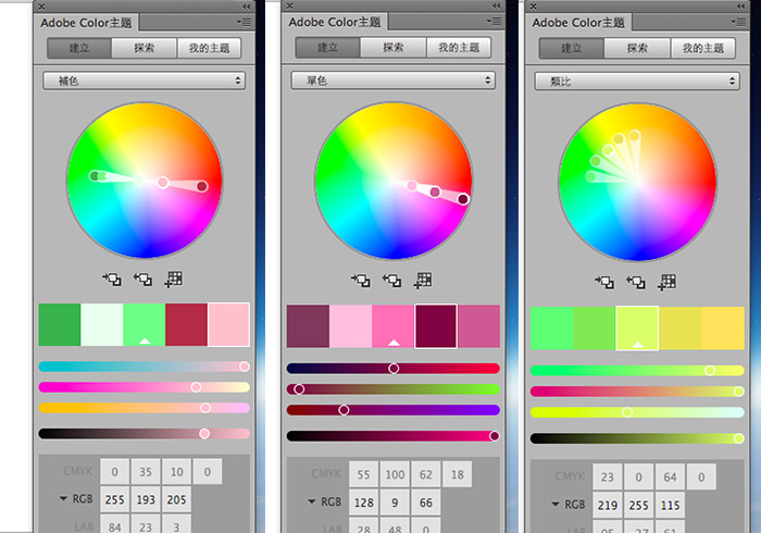 [教學] 《Adobe Color主題》整合至Photoshop CC讓配色更EZ