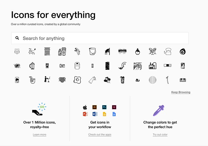 Noun Project 超過150,000 個有設計感的圖示免費下載