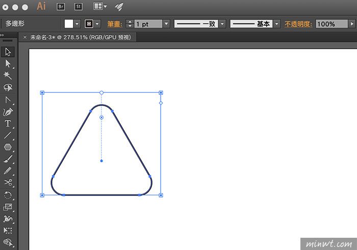 梅問題－[教學]Illustrator 將直角多邊型變成圓角多邊型
