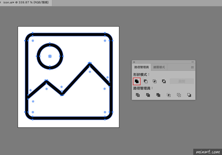 梅問題-Illustrator 繪製網站圖示，當匯出SVG檔時要如何防止破圖問題