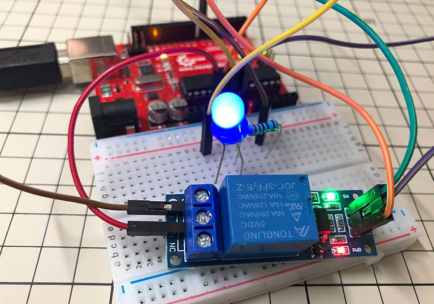 Arduino 如何外接繼電器，並且控制繼電器的開關教學