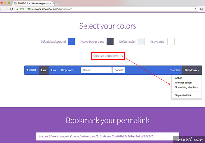 梅問題－TWBSColor 線上Bootstrap導覽列顏色產生器