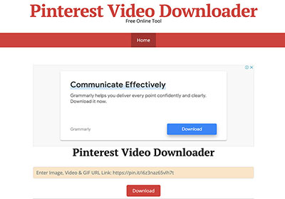 Pinterest Video Downloader 線上版Pinterest下載器！只需輸入Pinterest網址立即下載