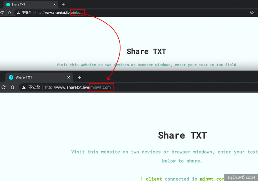 梅問題-Share TXT 跨平台與裝置，開啟瀏覽器立即就可雙向同步文字訊息