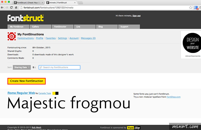 梅問題－Fontstruct線上字型產生器!自己的英文字型自己設計才夠酷!